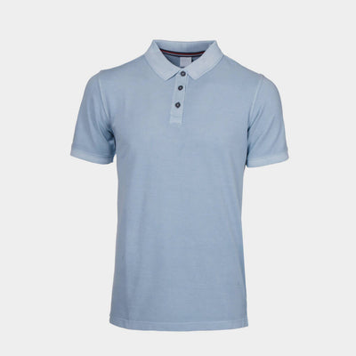 Stripe-Trim Athletic Mesh Tee